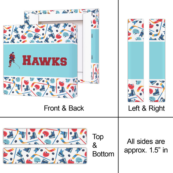 Hockey 2 8x8 - Canvas Print - Approval