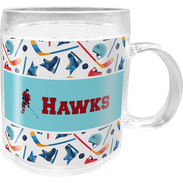 Custom Hockey 2 Acrylic Kids Mug (Personalized)