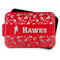 Hockey 2 Aluminum Baking Pan - Red Lid - FRONT w/lif off