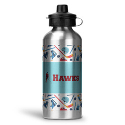 Hockey 2 Water Bottles - 20 oz - Aluminum (Personalized)