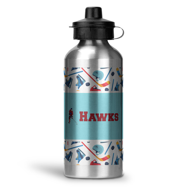 Custom Hockey 2 Water Bottle - Aluminum - 20 oz (Personalized)