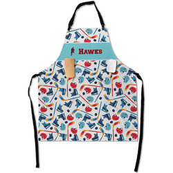 Hockey 2 Apron With Pockets w/ Name or Text