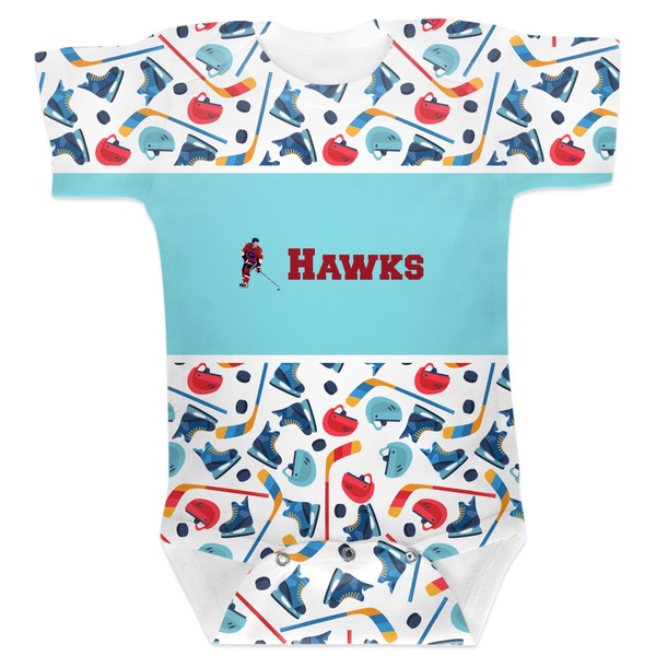 Custom Hockey 2 Baby Bodysuit (Personalized)