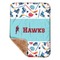 Hockey 2 Sherpa Baby Blanket - 30" x 40" w/ Name or Text