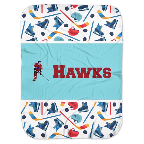 Custom Hockey 2 Baby Swaddling Blanket (Personalized)
