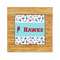 Hockey 2 Bamboo Trivet with 6" Tile - FRONT