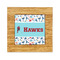 Hockey 2 Bamboo Trivet with Ceramic Tile Insert (Personalized)