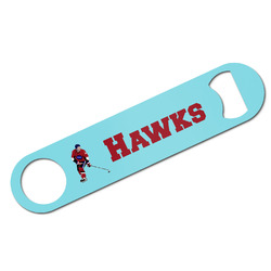 Hockey 2 Bar Bottle Opener w/ Name or Text