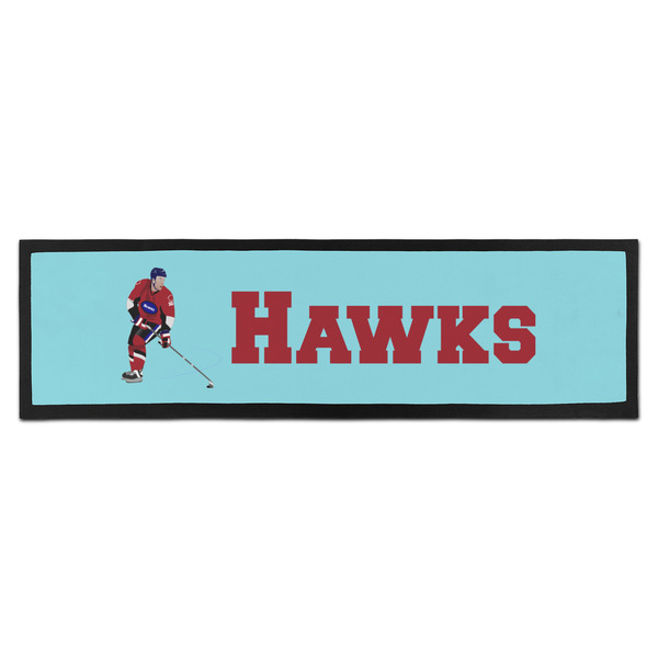 Custom Hockey 2 Bar Mat - Large (Personalized)
