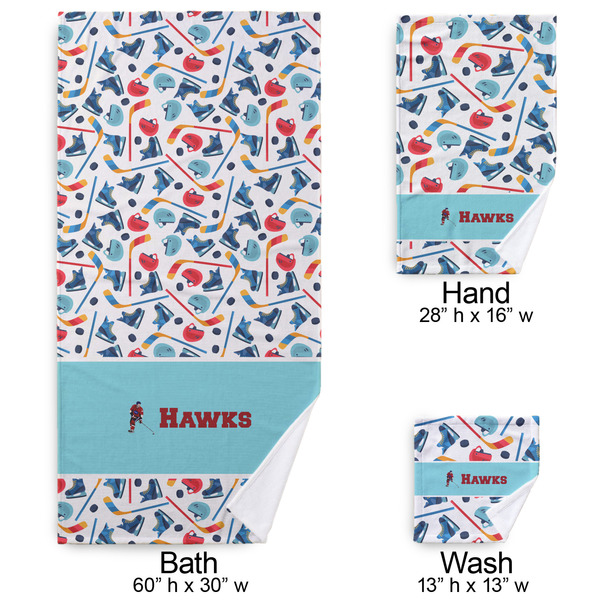 Hockey 2 Bath Towel Sets - 3-piece - Approval