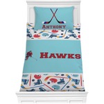 Hockey 2 Comforter Set - Twin XL (Personalized)