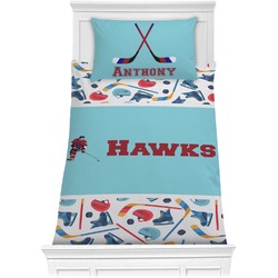Hockey 2 Comforter Set - Twin (Personalized)