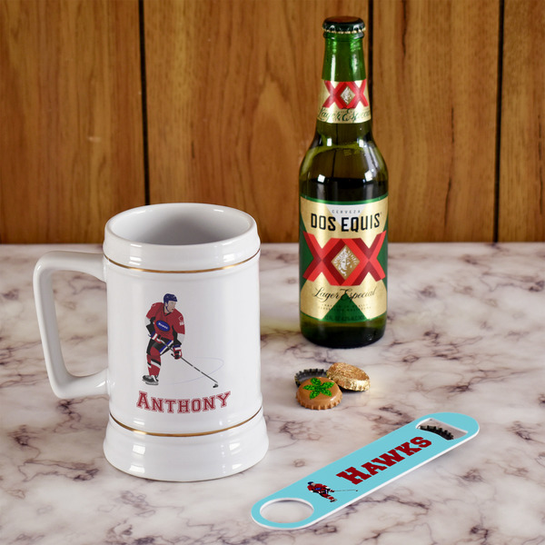 Hockey 2 Beer Stein - In Context
