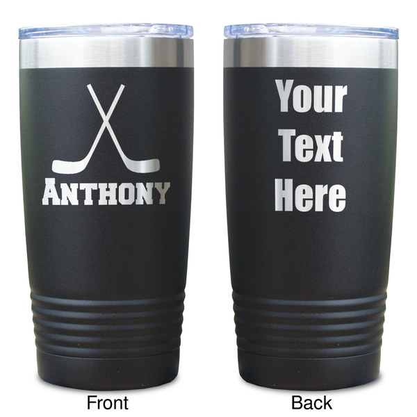 Hockey 2 Black Polar Camel Tumbler - 20oz - Double Sided  - Approval