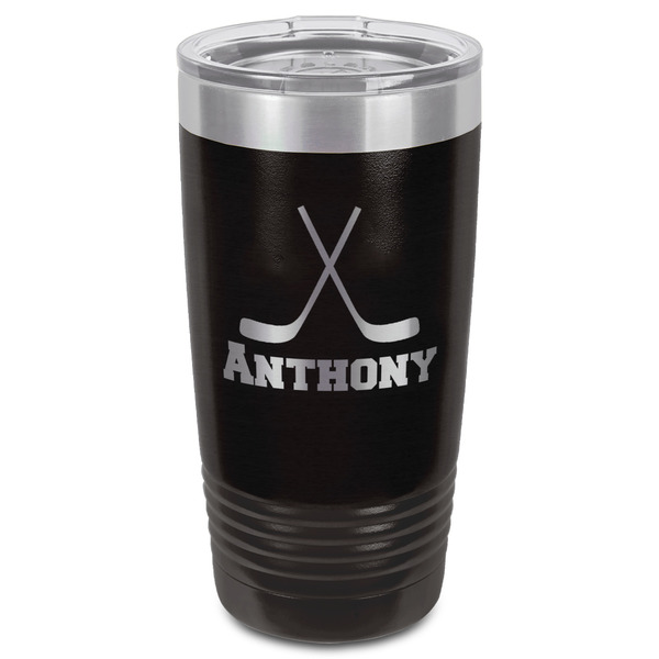 Hockey 2 Black Polar Camel Tumbler - 20oz - Front