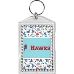 Hockey 2 Bling Keychain (Personalized)