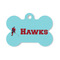 Hockey 2 Bone Shaped Dog ID Tag - Small (Personalized)