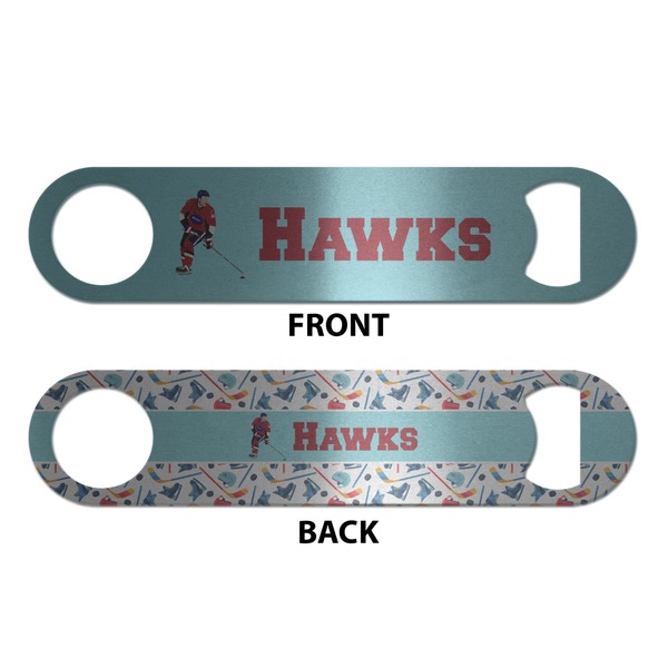 Hockey 2 Bottle Opener - Front & Back