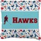 Hockey 2 Burlap Pillow 16"