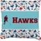 Hockey 2 Faux-Linen Throw Pillow 18" (Personalized)
