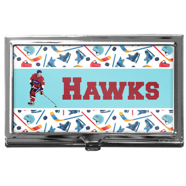 Custom Hockey 2 Business Card Case