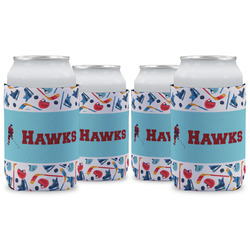 Hockey 2 Can Cooler (12 oz) - Set of 4 w/ Name or Text