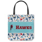 Hockey 2 Canvas Tote Bag - Large - 18"x18" (Personalized)