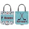 Hockey 2 Canvas Tote - Front and Back
