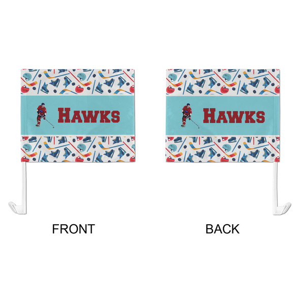 Hockey 2 Car Flag - Large - APPROVAL
