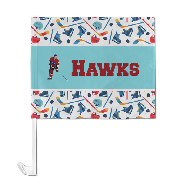 Hockey 2 Car Flag - Large - FRONT