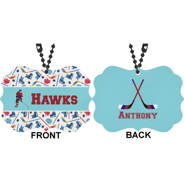 Hockey 2 Car Ornament (Approval)