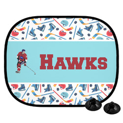 Hockey 2 Car Side Window Sun Shade (Personalized)