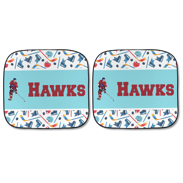 Hockey 2 Car Sun Shades - FRONT