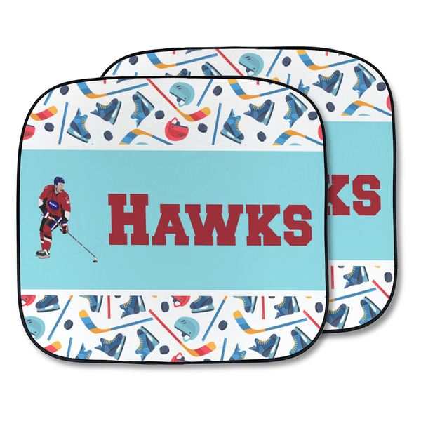 Custom Hockey 2 Car Sun Shade - Two Piece (Personalized)