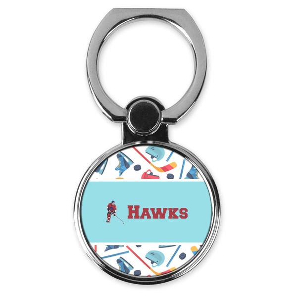 Custom Hockey 2 Cell Phone Ring Stand & Holder (Personalized)