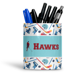 Hockey 2 Ceramic Pen Holder