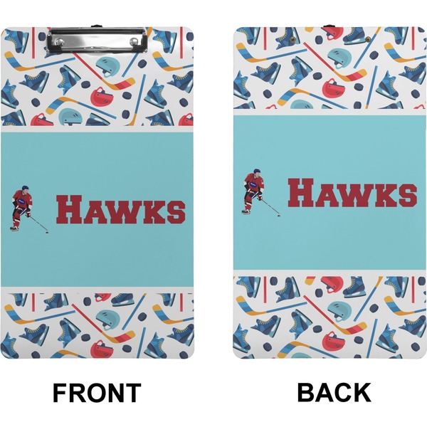 Hockey 2 Clipboard (Legal) (Front + Back)