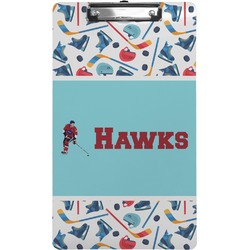 Hockey 2 Clipboard (Legal Size) (Personalized)