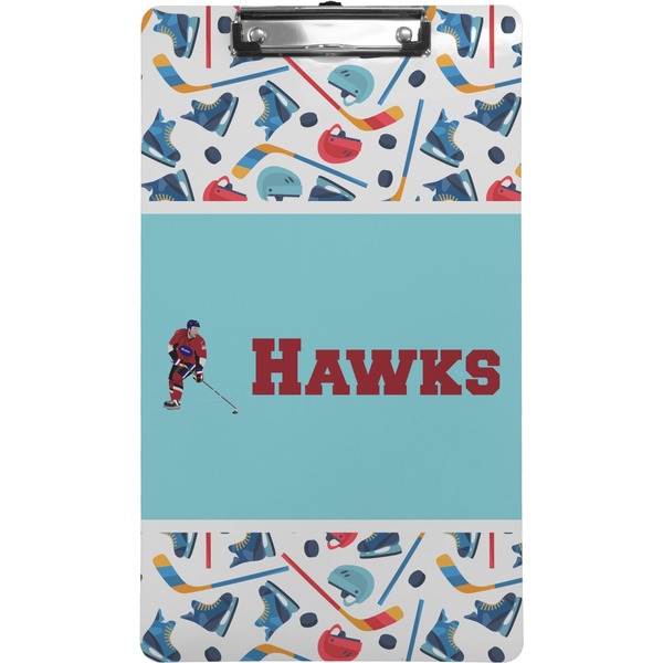 Custom Hockey 2 Clipboard (Legal Size) (Personalized)