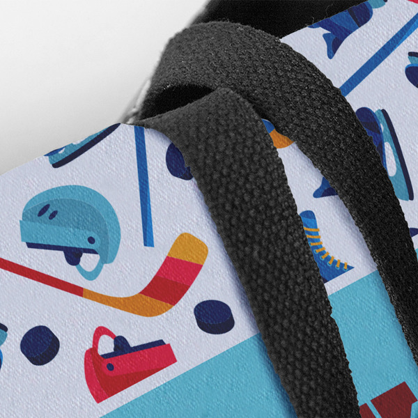 Hockey 2 Closeup of Tote w/Black Handles