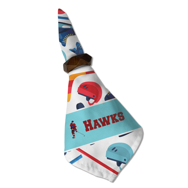 Hockey 2 Cloth Napkins - Personalized Dinner (Folded in Ring) (MAIN)