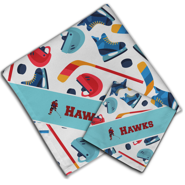 Hockey 2 Cloth Napkins - Personalized Lunch & Dinner (PARENT MAIN)
