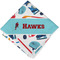 Hockey 2 Cloth Napkin w/ Name or Text