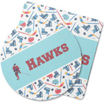 Hockey 2 Rubber Backed Coaster (Personalized)