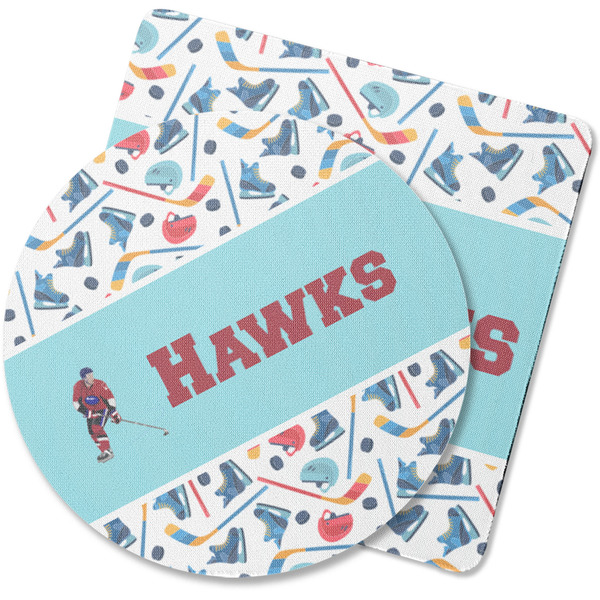 Custom Hockey 2 Rubber Backed Coaster (Personalized)