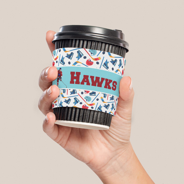Hockey 2 Coffee Cup Sleeve - LIFESTYLE