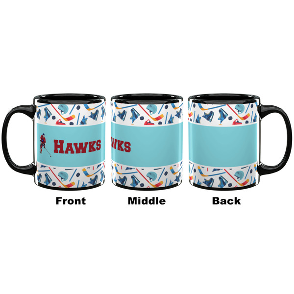 Hockey 2 Coffee Mug - 11 oz - Black APPROVAL