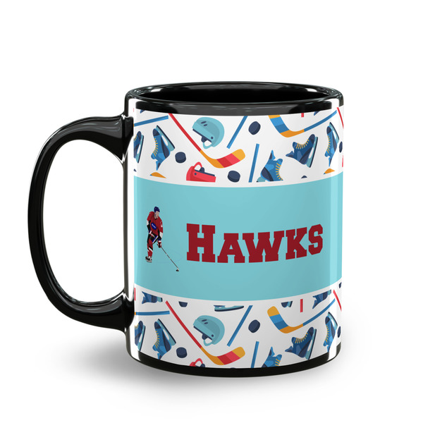 Hockey 2 Coffee Mug - 11 oz - Black
