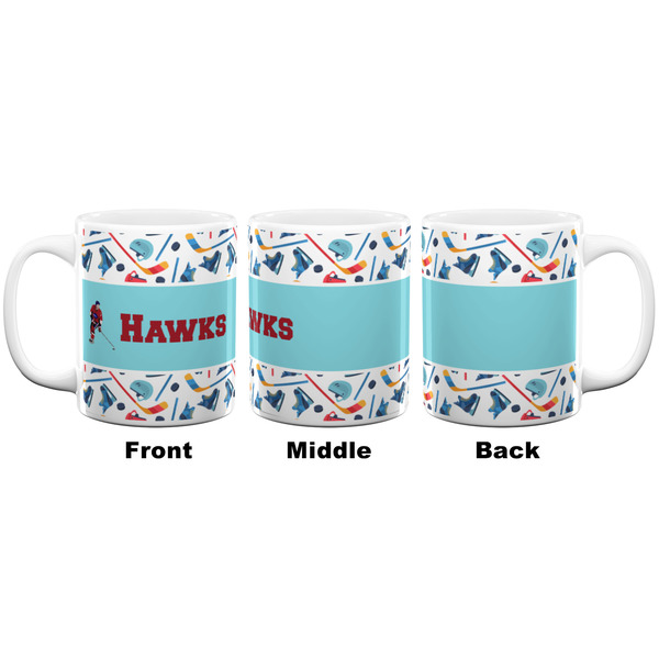 Hockey 2 Coffee Mug - 11 oz - White APPROVAL