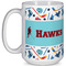 Hockey 2 Coffee Mug - 15 oz - White Full